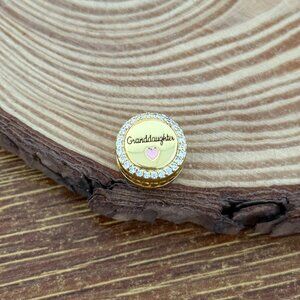 Pandora Love Granddaughter Gold Plated Bead S925 Silver Charm